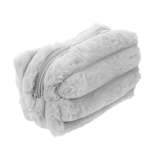 VERDANVERSE Kosmetiktasche Mit Großem Fassungsvermögen Make-up Organizer Für Reisen Schminkbeutel Aus Weichem Plüschmaterial Aufbewahrungstasche Für Hautpflege Und Schönheitsprodukte von VERDANVERSE