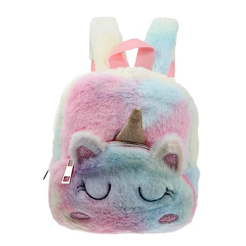 VERDANVERSE Plüsch Rucksack Mädchen Cartoon Umhängetasche Schultasche Aufbewahrungstasche Langlebig Angenehm Zu Tragen Praktisch Für Schule Reisen Shopping Bücher Tasche Reise Bag Schule Tasch von VERDANVERSE