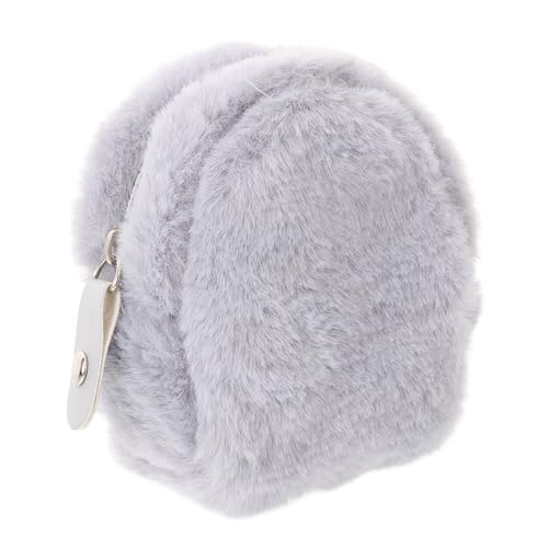 VERDANVERSE Plüsch Schlüsselanhänger Geldbörse Damen Kleine Münzbeutel Cartoon Stil Mini Portemonnaie Tragbar Für Reisen Tasche von VERDANVERSE