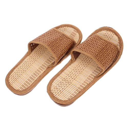 VERDANVERSE Rattan Hausschuhe Damen Sommer Slipper mit Rutschfester Sohle Flexible Atmungsaktive Strohsandalen für Zuhause und Strand Leichtes Langlebiges Material Paargröße VERDANVERSE Rattan Hausschuhe Damen Sommer Slipper mit Rutschfester Sohle Flexible Atmungsaktive Strohsandalen für Zuhause und Strand Leichtes Langlebiges Material Paargröße von VERDANVERSE