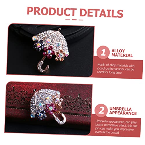 VERDANVERSE Regenschirm-anstecknadel Mit Strass Metallbrosche Für Kleidung Hut Und Schal Personalisierte Brosche Für Damen von VERDANVERSE