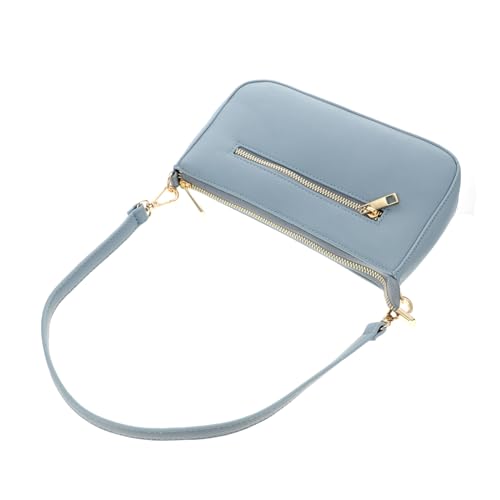 VERDANVERSE Retro Damen Umhängetasche Schultertasche Unterarmtasche Leicht Tragbar Modisch Dauerhaft Blau von VERDANVERSE