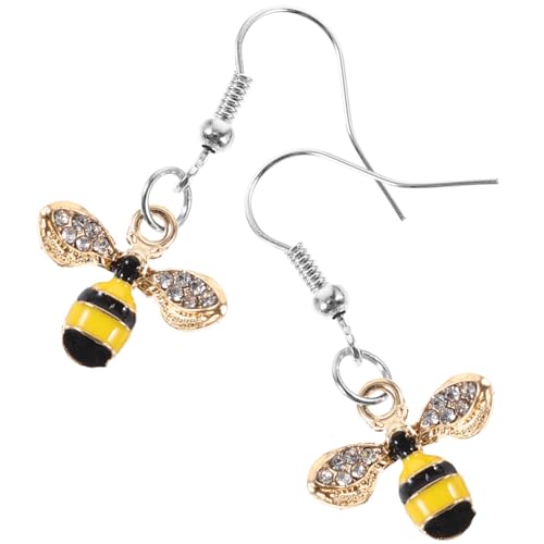 VERDANVERSE Rhinestone Bienenohrringe für Damen Stilvolles Ohrschmuck Design Hochwertigem Legierungsmaterial für Partys Alltagskleidung und Besondere Anlässe von VERDANVERSE