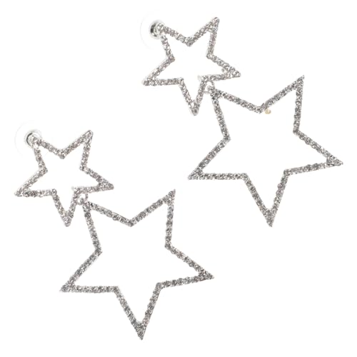 VERDANVERSE Rhinestone Stern Hängeohrringe Damen Leicht Elegant Klassisch Sicher Komfortabel Schmuck von VERDANVERSE