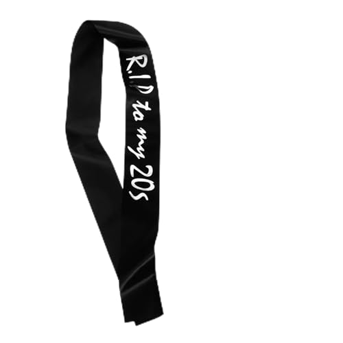 VERDANVERSE Rip To My Geburtstags Schärpe aus Stabilem Material Komfortabel und Modisch Stilvolle Partydeko für Jugendliche Kreative Geburtstagsgeschenke und Festliche von VERDANVERSE