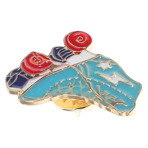 VERDANVERSE Rollschuh-reversclip Schalnadel Mit Emaille-finish Cardigan-clip Retro-kleidungsabzeichen Modeaccessoire Für Damen Pullover-verschluss Schal-klammern Anstecknadeln Für Kleid von VERDANVERSE