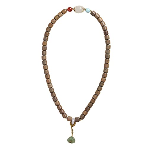 VERDANVERSE 1stücke Frauen Buddha Sandelholz Armband Handgefertigtes Meditationsarmband Mit Jade Und Achatperlen Schmuckstück Für Spirituelle Praktiken Und Tägliches Tragen von VERDANVERSE