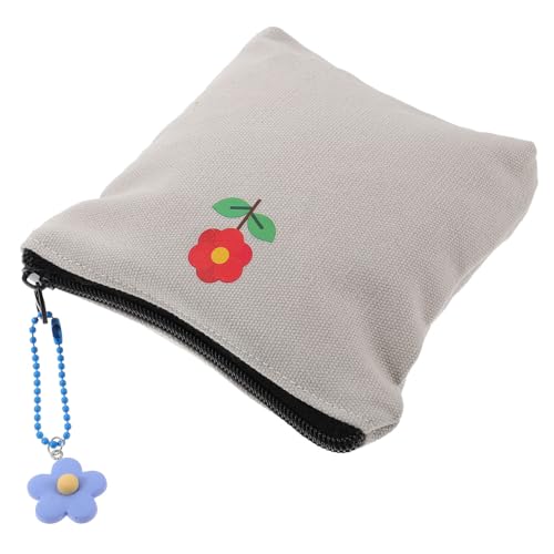 VERDANVERSE Sanitary Pad Pouch Tragbare Kleine Canvas Tasche mit Reißverschluss Leichte Mini Aufbewahrungstasche für Damenbinden Münzen und Kabel Praktischer Organizer für Zufällige Farbe von VERDANVERSE