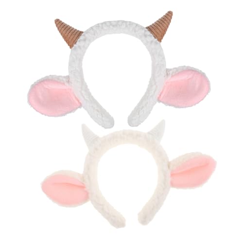 VERDANVERSE Schafohr-stirnband Mit Hörnern Plüsch-tierkopfbedeckung Für Jungen Und Mädchen Zu Halloween von VERDANVERSE