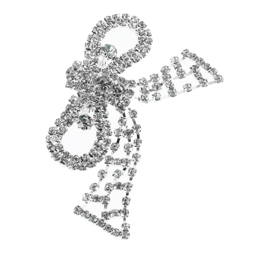 VERDANVERSE Schleifenbrosche mit Funkelnden Strasssteinen und Quasten Vielseitige Anstecknadel für Hochzeiten Partys Kleider und Anzüge Dekorative Accessoires für Damen von VERDANVERSE