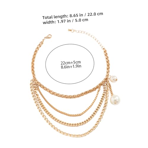 VERDANVERSE Schuhkette Fußschmuck Metall Charms mit Mehrschichtigem Quasten Design für Damen Schuhdekoration Leicht und Langlebig Geeignet für High Heels und Stiefel von VERDANVERSE