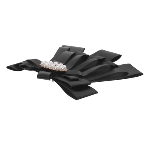 VERDANVERSE Schwarze Damen Brosche Schleife Anstecknadel Klassisch Eleganter Knoten für Beruf Uniform und Servicekleidung von VERDANVERSE
