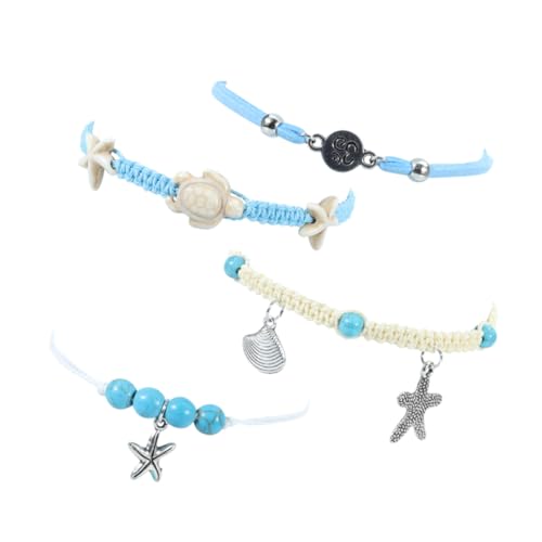 VERDANVERSE Sommer Fußkettchen Damen Strand Ankle Bracelet Verstellbar Boho Stil für Party Urlaub Alltag von VERDANVERSE