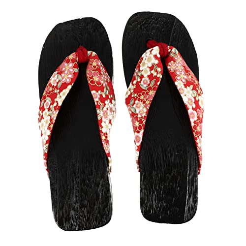 VERDANVERSE Sommer Holz Clogs Damen Rutschfeste Hausschuhe Traditionell Flip Flops Freizeit Strand Sandalen und für Drinnen und Draußen Modisch und Atmungsaktiv von VERDANVERSE