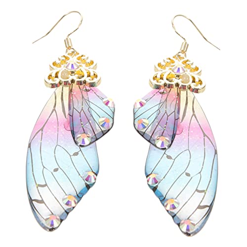 VERDANVERSE Sterlingsilber Ohrhänger Schmetterlingsflügel Design Leichte Hängende Ohrringe mit Farbverlauf Eleganter Schmuck für Damen und Mädchen für Alltag und Besondere Anlässe VERDANVERSE Sterlingsilber Ohrhänger Schmetterlingsflügel Design Leichte Hängende Ohrringe mit Farbverlauf Eleganter Schmuck für Damen und Mädchen für Alltag und Besondere Anlässe von VERDANVERSE