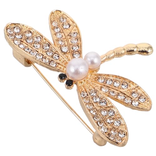 VERDANVERSE Strass Perlen Brosche Damen Anstecknadel für Kleidung Vintage Stil Sicherheitsnadel Schmuckaccessoire Multifunktional für Anzug Schal Kleid Edle Modebrosche von VERDANVERSE