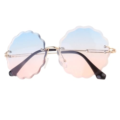 VERDANVERSE Stylische Damen Sonnenbrille mit Blumenmotiv Goldener Farbverlauf Blau für Strandurlaub und Outdoor Aktivitäten Langlebig und VERDANVERSE Stylische Damen Sonnenbrille mit Blumenmotiv Goldener Farbverlauf Blau für Strandurlaub und Outdoor Aktivitäten Langlebig und von VERDANVERSE