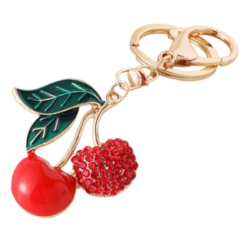 VERDANVERSE Süßer Anhänger mit Funkelndem Fruchtpendant für Handtaschen Schlüsselbund und Rucksäcke Charmanter Taschenanhänger für Frauen von VERDANVERSE
