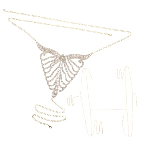 VERDANVERSE Teiliges Body Chain Schmuck mit Verstellbarer Glitzer Bauchkette und Funkelnden Strass Leichte Bikini Unterhose mit Schimmerndem Design für Frauen für Nachtclub und Strandparty VERDANVERSE Teiliges Body Chain Schmuck mit Verstellbarer Glitzer Bauchkette und Funkelnden Strass Leichte Bikini Unterhose mit Schimmerndem Design für Frauen für Nachtclub und Strandparty von VERDANVERSE