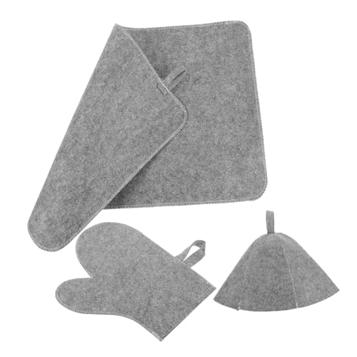VERDANVERSE Thickened Filz Sauna Hut für Herren und Damen Wasserabsorbierend Hitzeisolierend Vielseitiges Saunazubehör für Zuhause und Dampfbad Wiederverwendbar Modisches Design Teiliges von VERDANVERSE
