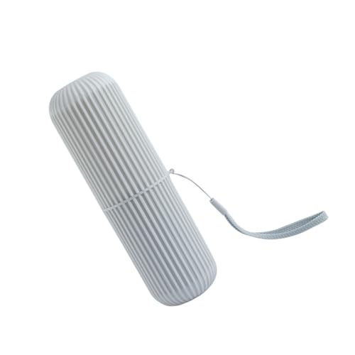 VERDANVERSE Toilettenbecher Reiseetui aus Langlebigem Kunststoff Tragbarer Zahnbürstenhalter und Zahnpasta Organizer Kompakt und Klappbar für Zuhause und Unterwegs Stilvoller Grauer von VERDANVERSE