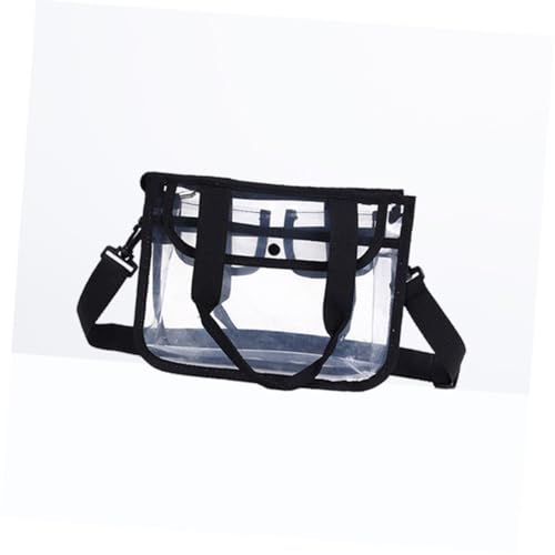 VERDANVERSE Transparente EVA Schultertasche Damen Sommer Umhängetasche Leichtes Crossbody Bag Schwarz Vielseitig für Strand Freizeit und Alltag von VERDANVERSE