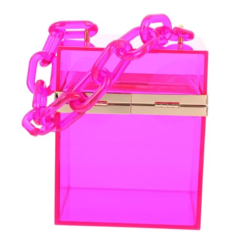 VERDANVERSE Transparente Jelly Bag Große Umhängetasche Klare Schultertasche Kleine Quadratische Crossbody Tote mit Einzigartigem Design für Alltag und Freizeit von VERDANVERSE