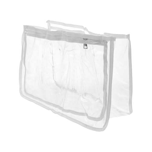 VERDANVERSE Transparente Multifunktionale Strandtasche mit Trennwand Faltbar und Leicht Großer Stauraum für Badetasche Reise und Camping Wiederverwendbarer Organizer für Strandzubehör von VERDANVERSE