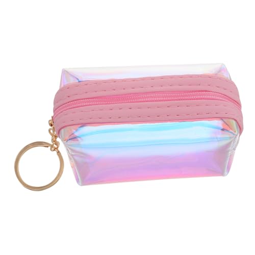 VERDANVERSE Transparenter Holografischer Mini Geldbeutel Schlüsselanhänger mit Schlüsselring Vielseitige Kleine Münzbörse und Kartenhalter für Schüler und Junge Erwachsene Modisches Design von VERDANVERSE