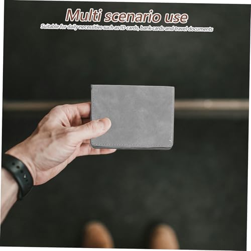 VERDANVERSE Ultradünner Vertikaler Kartenhalter Minimalistisches Portemonnaie für Herren und Damen Leichter Kreditkartenetui mit Mehreren Fächern Praktischer Business Organizer Schlankes von VERDANVERSE