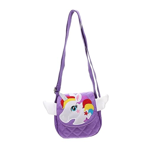 VERDANVERSE Cartoon Einhorn Umhängetasche Für Junge Mädchen Langlebige Mini-Shoulder Bag Handtasche Für Mädchen Praktische Crossbody Geldbörse Mit Reißfestem Material von VERDANVERSE