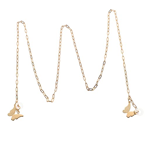 VERDANVERSE Verlust Ohrhörer Kette mit Schmetterlingsdekor Dekorative Halterung für Drahtlose Ohrhörer für Damen und Mädchen VERDANVERSE Verlust Ohrhörer Kette mit Schmetterlingsdekor Dekorative Halterung für Drahtlose Ohrhörer für Damen und Mädchen von VERDANVERSE