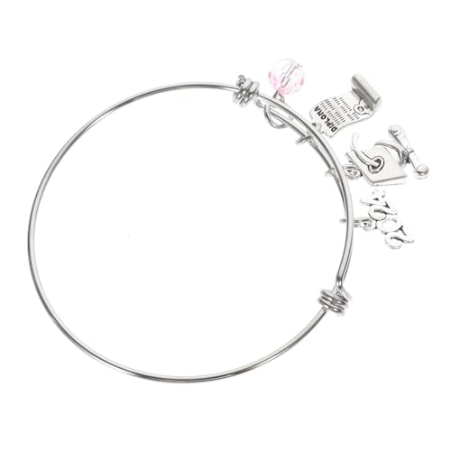 VERDANVERSE Verstellbares Abschlussarmband mit Abschlussmütze Langlebiger Modisches Schmuckstück zur Abschlussfeier Verstellbarer Schmuck für Schul und Hochschulabsolventen von VERDANVERSE