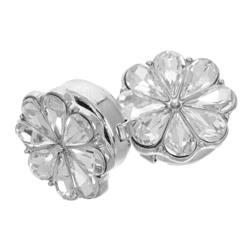 VERDANVERSE Vintage Blumen Manschettenknöpfe mit Funkelnden Strasssteinen Langlebige Legierung Hemdknöpfe für Herren Elegantes Accessoire für Besondere Anlässe und Bürooutfits von VERDANVERSE