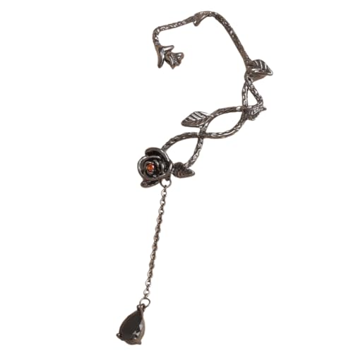 VERDANVERSE Vintage Ear Cuff für Frauen Verstellbare Ohrstecker mit Zarter Rosenranke für Arbeit Dates und Perfektes für Besondere Anlässe VERDANVERSE Vintage Ear Cuff für Frauen Verstellbare Ohrstecker mit Zarter Rosenranke für Arbeit Dates und Perfektes für Besondere Anlässe von VERDANVERSE