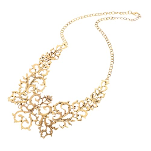 VERDANVERSE Vintage Kurze Clavicle Kette aus Langlebiger Legierung Hohl Geschnitzte Halskette als Stylische Sweater Halsdekoration für Damen Modisches Schmuckstück in Gold für Alltag und VERDANVERSE Vintage Kurze Clavicle Kette aus Langlebiger Legierung Hohl Geschnitzte Halskette als Stylische Sweater Halsdekoration für Damen Modisches Schmuckstück in Gold für Alltag und von VERDANVERSE