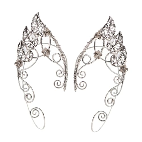 VERDANVERSE Ohrclip Ohrmanschetten Stechen Ohrschmuck in Form Von Ohren Ohrclips Aus Kupfer Modischer Ohrringersatz Für Damen von VERDANVERSE