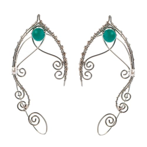 VERDANVERSE Vintage Ohrclips Damen Handgefertigte nicht Durchbohrte Ohrmanschetten Ohrschmuck Accessoires Vielseitig Kombinierbar für Alltag Party und Festliche Anlässe von VERDANVERSE