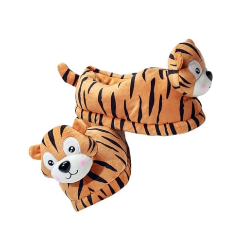 VERDANVERSE Warme Damen Hausschuhe mit Rutschfester Sohle Dicke Baumwollpantoffeln in Tierform Kuschelige Indoor Pantoffeln für Weiche Leichte Winterhausschuhe von VERDANVERSE