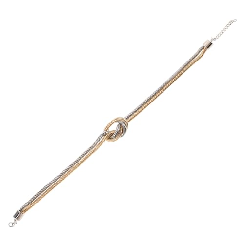 VERDANVERSE Western Style Knotted Choker Necklace Leichtes Hautfreundliches Design Mit Kreativem Knotendetail Metallfarbige Schlosskette Für Alltag Büro Und Festliche Anlässe VERDANVERSE Western Style Knotted Choker Necklace Leichtes Hautfreundliches Design Mit Kreativem Knotendetail Metallfarbige Schlosskette Für Alltag Büro Und Festliche Anlässe von VERDANVERSE