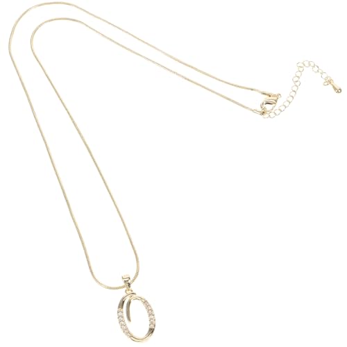 VERDANVERSE Zirkonia Buchstaben Anhänger Halskette aus Kupfer mit Strass Personalisierte Letter Necklace für Teen Mädchen Modischer Schmuck Rostfrei und Langlebig Geschenk von VERDANVERSE