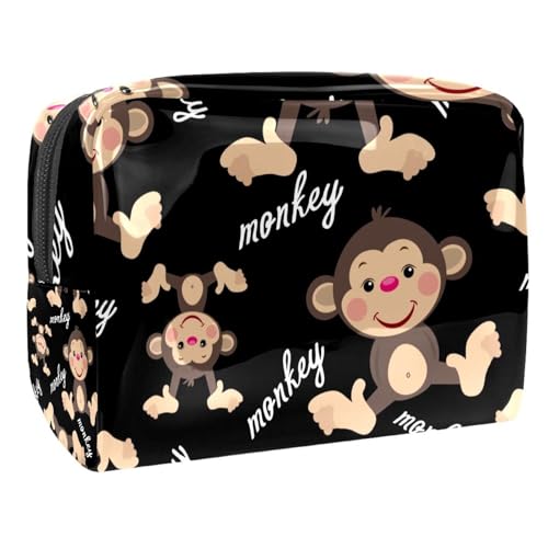 Animal Monkey Muster Schminkpinsel Beauty Bag Organizer Kosmetiktasche von VERED