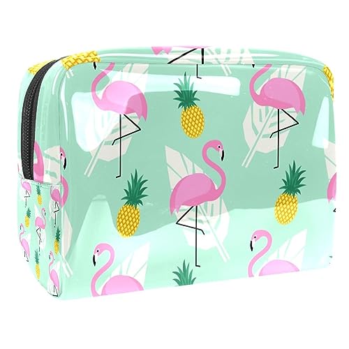 Flamingos Kosmetiktasche Portable Kosmetiktaschen für Frauen Mädchen von VERED