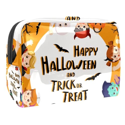 Fröhlicher Feiertag Halloween Elemente Kosmetiktasche Reise Kosmetiktasche Make Up Tasche für Damen von VERED