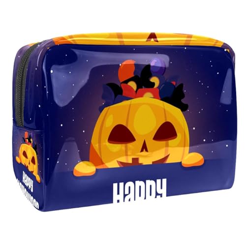 Halloween Feiertag Kürbisse Toiletry Travel Organizer Kosmetiktasche für Frauen von VERED