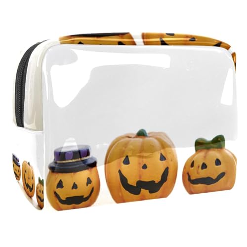 Halloween Kürbisse Toiletry Travel Organizer Kosmetiktasche für Frauen von VERED