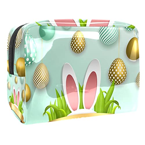 Happy Easter Bunny Eggs Muster Schminkpinsel Beauty Bag Organizer Kosmetiktasche von VERED