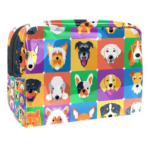 Hunde Muster Kosmetiktasche Reise Kosmetiktasche Make Up Tasche für Damen von VERED