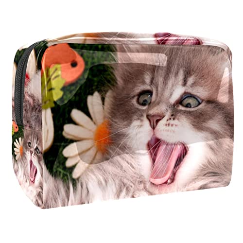 Katze Tier Schminkpinsel Beauty Bag Organizer Kosmetiktasche von VERED