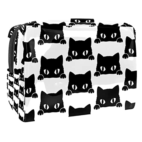 Katzen Muster Schminkpinsel Beauty Bag Organizer Kosmetiktasche von VERED